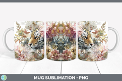 GorgeousAnimals Autumn Floral  Mug Wrap design.