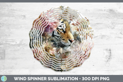 GorgeousAnimals Autumn Floral  Wind Spinner design.