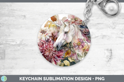 GorgeousAnimals Autumn Floral  Keychain design.
