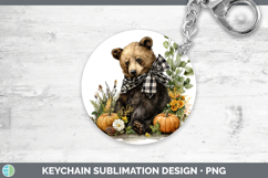 GorgeousAnimals Autumn Pumpkin Keychain design.