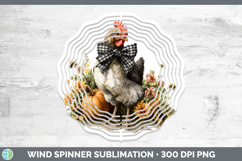 GorgeousAnimals Autumn Pumpkin Wind Spinner design.