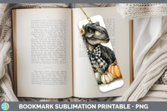 GorgeousAnimals Autumn Pumpkin Bookmark design.