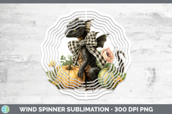 GorgeousAnimals Autumn Pumpkin Wind Spinner design.
