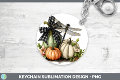 GorgeousAnimals Autumn Pumpkin Keychain design.