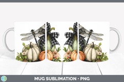 GorgeousAnimals Autumn Pumpkin Mug Wrap design.