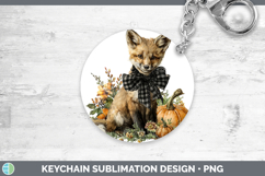 GorgeousAnimals Autumn Pumpkin Keychain design.