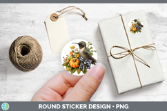 GorgeousAnimals Autumn Pumpkin Stickers design.