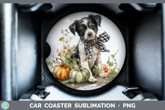 GorgeousAnimals Autumn Pumpkin Car Coaster design.