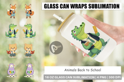 Glass Can Back to School Animals Product Image 1