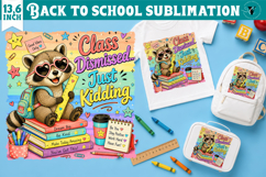 Back to School Sublimation Bundle | Cute Animals Classroom Product Image 19
