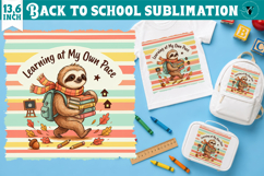 Back to School Sublimation | Cute sloth Classroom design Product Image 1