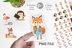 Back to School Animal Sticker Product Image 1