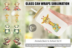 Glass Can Back to School Animals Product Image 1