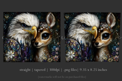 Animal Tumbler Wrap, Eagle x Fawn Sublimation, s4 Product Image 3
