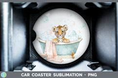 GorgeousAnimals Bathtub Car Coaster design.