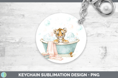 GorgeousAnimals Bathtub Keychain design.