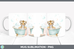 GorgeousAnimals Bathtub Mug Wrap design.