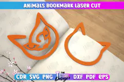Cat Bookmark | Book Marker | Page Holder | Paperclip | CNC Product Image 1