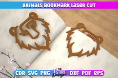 Animals Bookmark Laser Cut Bundle, Wooden Kids Bookmark SVG Product Image 5