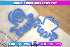 Animals Bookmark Laser Cut Bundle, Wooden Kids Bookmark SVG Product Image 9