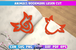 Animals Bookmark Laser Cut Bundle, Wooden Kids Bookmark SVG Product Image 10