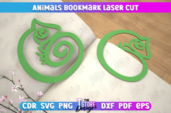 Animals Bookmark Laser Cut Bundle, Wooden Kids Bookmark SVG Product Image 11
