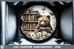 GorgeousAnimals Bookshelf Car Coaster design.