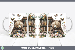 GorgeousAnimals Bookshelf Mug Wrap design.
