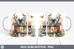 GorgeousAnimals Bookshelf Mug Wrap design.