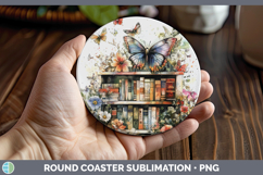 GorgeousAnimals Bookshelf Round Coaster design.