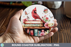 GorgeousAnimals Bookshelf Round Coaster design.