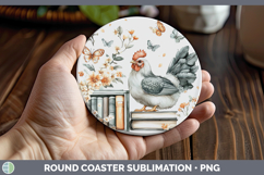 GorgeousAnimals Bookshelf Round Coaster design.