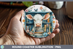 GorgeousAnimals Bookshelf Round Coaster design.