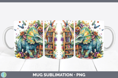 GorgeousAnimals Bookshelf Mug Wrap design.