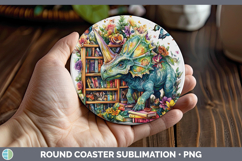 GorgeousAnimals Bookshelf Round Coaster design.