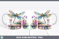GorgeousAnimals Bookshelf Mug Wrap design.