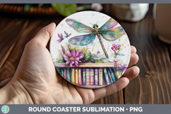 GorgeousAnimals Bookshelf Round Coaster design.
