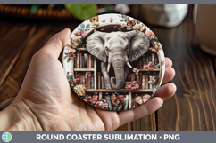 GorgeousAnimals Bookshelf Round Coaster design.