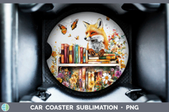 GorgeousAnimals Bookshelf Car Coaster design.