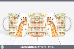 GorgeousAnimals Bookshelf Mug Wrap design.