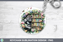 GorgeousAnimals Bookshelf Keychain design.