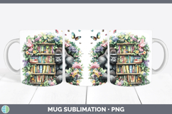GorgeousAnimals Bookshelf Mug Wrap design.