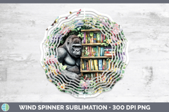 GorgeousAnimals Bookshelf Wind Spinner design.