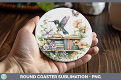 GorgeousAnimals Bookshelf Round Coaster design.