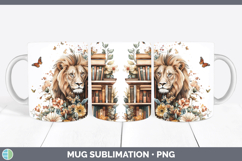 GorgeousAnimals Bookshelf Mug Wrap design.