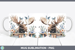 GorgeousAnimals Bookshelf Mug Wrap design.