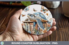 GorgeousAnimals Bookshelf Round Coaster design.