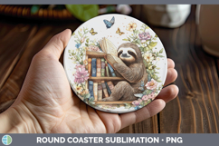 GorgeousAnimals Bookshelf Round Coaster design.