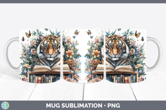 GorgeousAnimals Bookshelf Mug Wrap design.