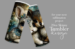Animal Tumbler Wrap, Bunny x Fawn Sublimation, s1 Product Image 2